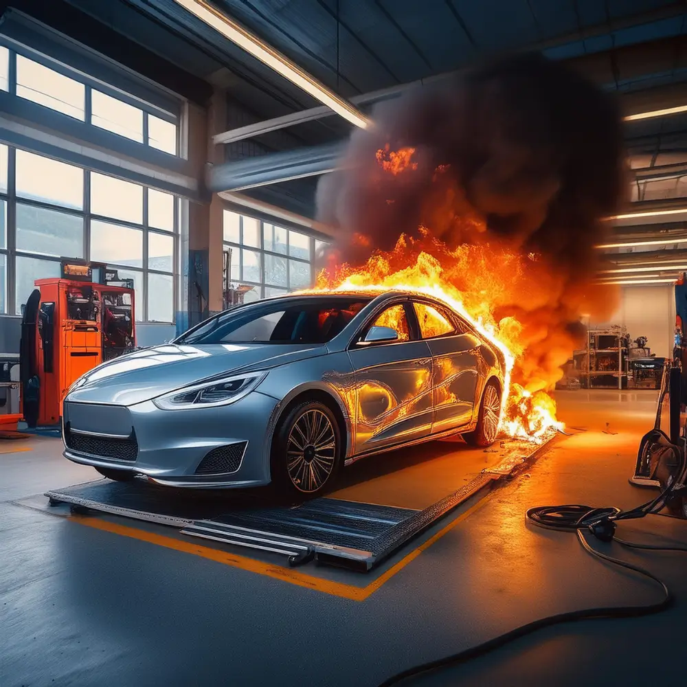 VLITEX batterisäker hylla för batterisäkerhet